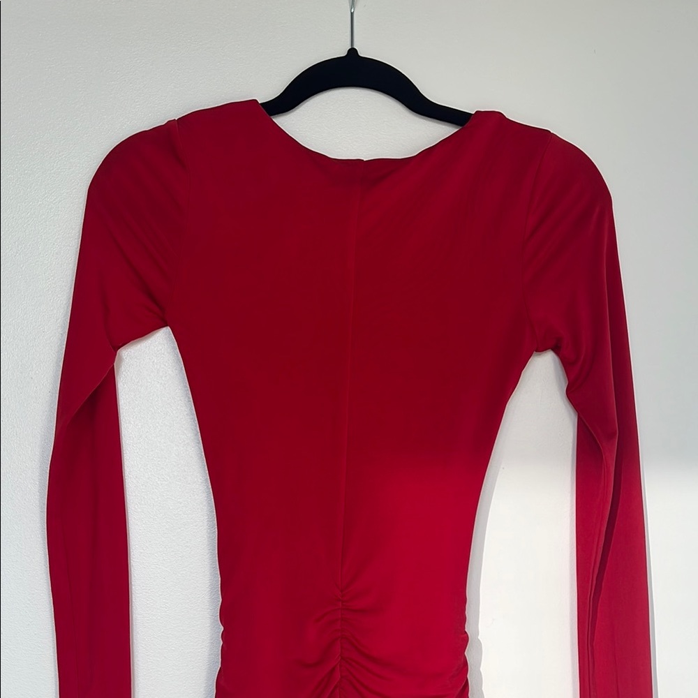 I.AM.GIA Red Ruched Bodycon Dress - Picture 4 of 6